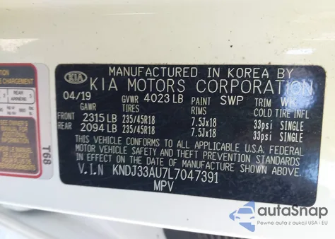 2020 Kia Soul Ex from USA, damaged, VIN KNDJ33AU7L7047391